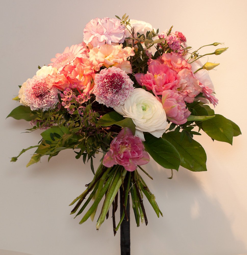 bouquet de fleurs rose pastel | Côté Naturel